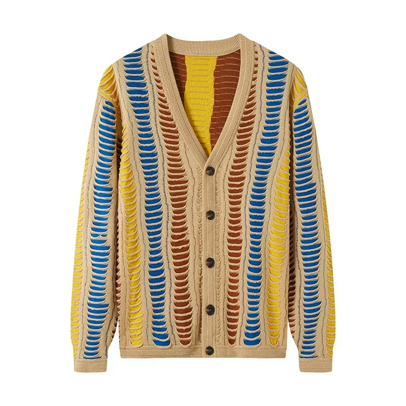 Men Classic Cable Knit Cardigan